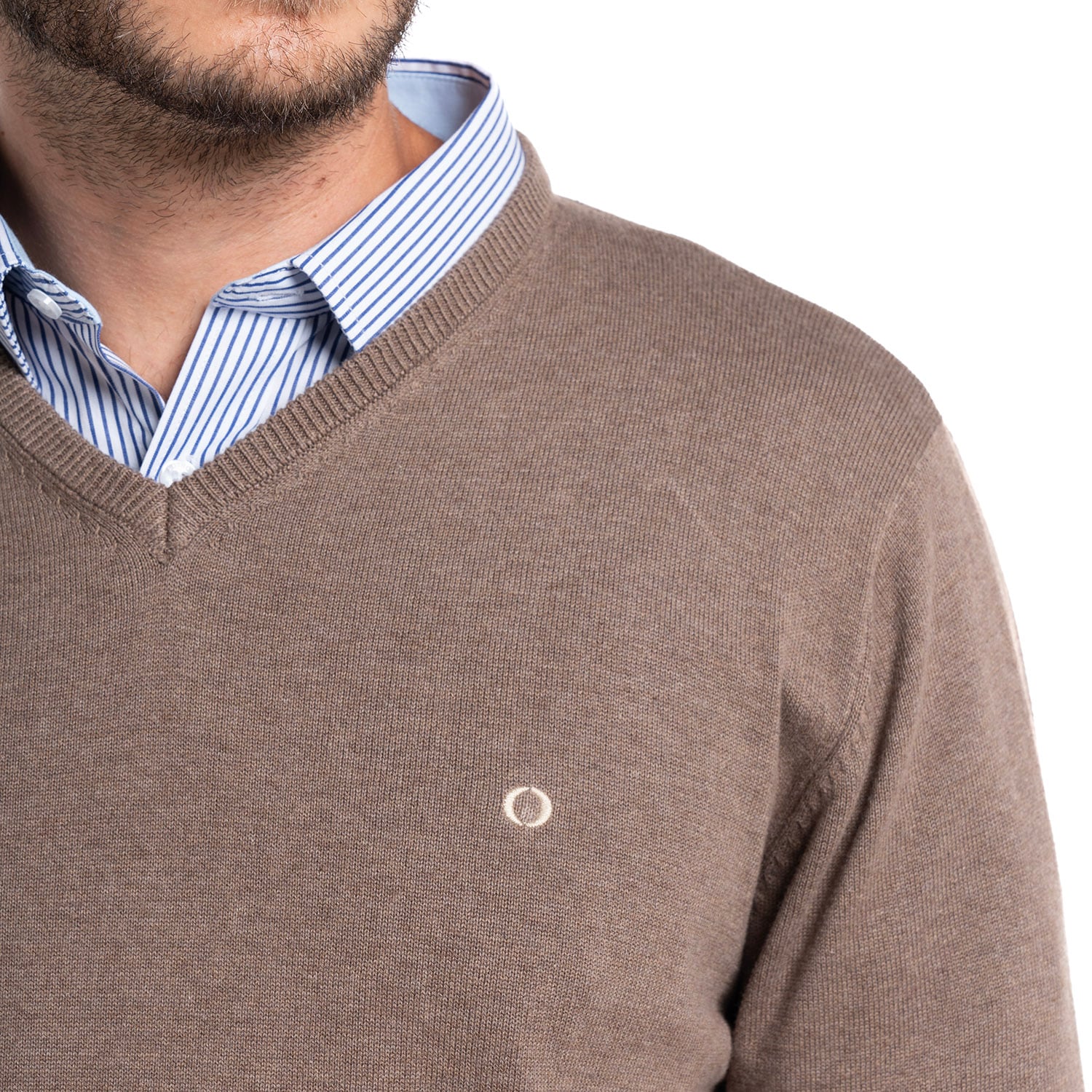 SWEATER HOMBRE CUELLO V VENECIA | BEIGE - 3