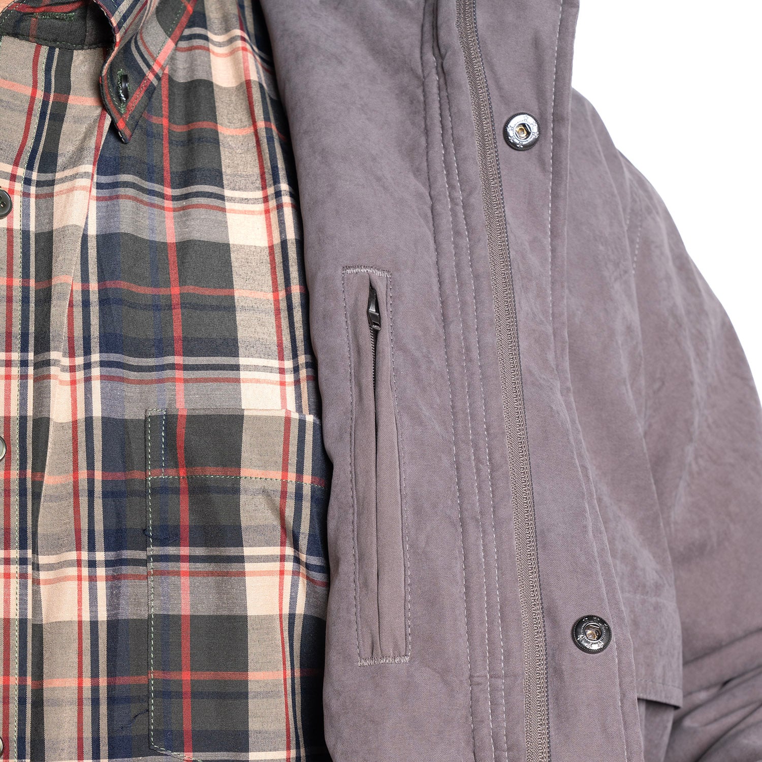 CHAQUETA MICROFIBRA | GRIS - 3