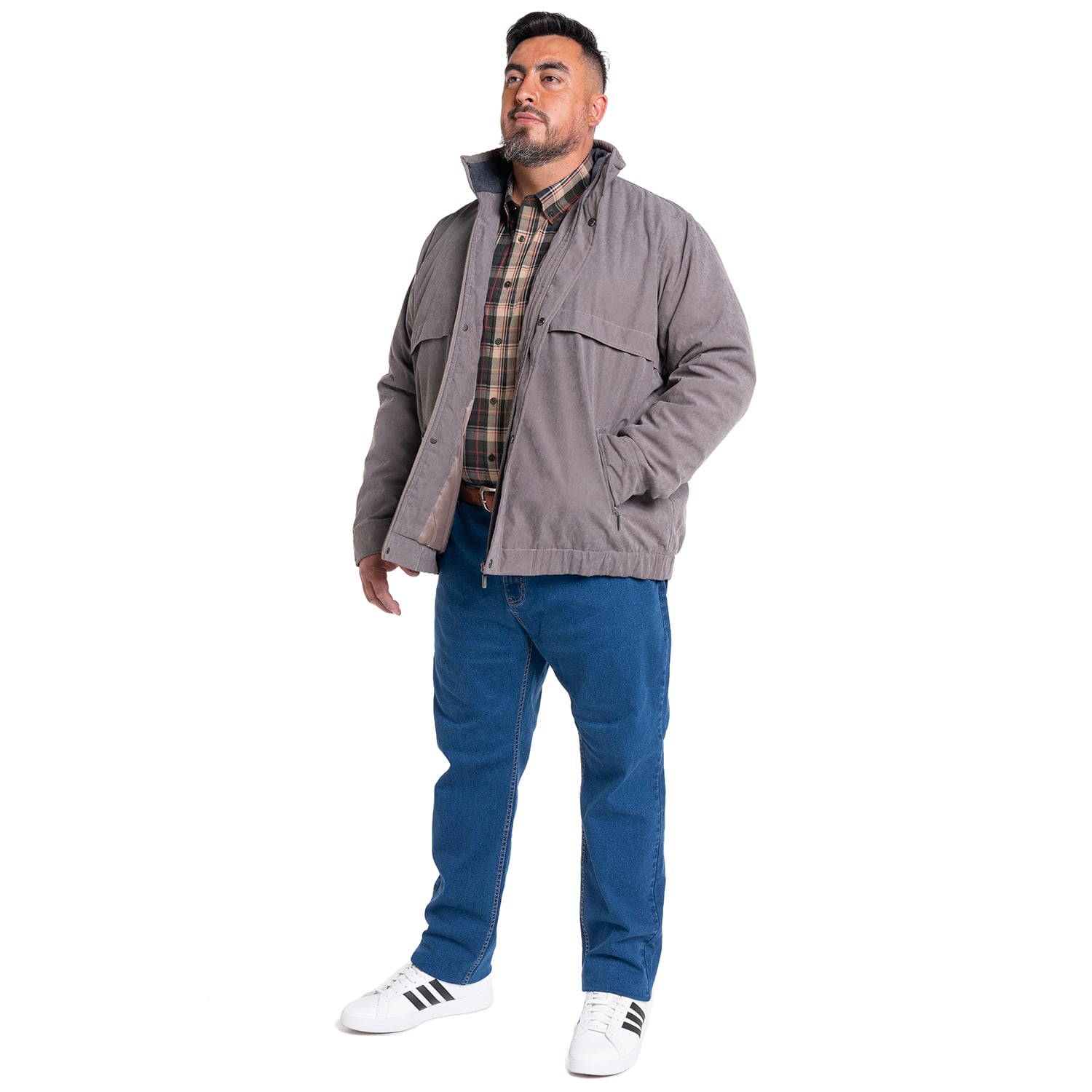 CHAQUETA MICROFIBRA | GRIS - 4