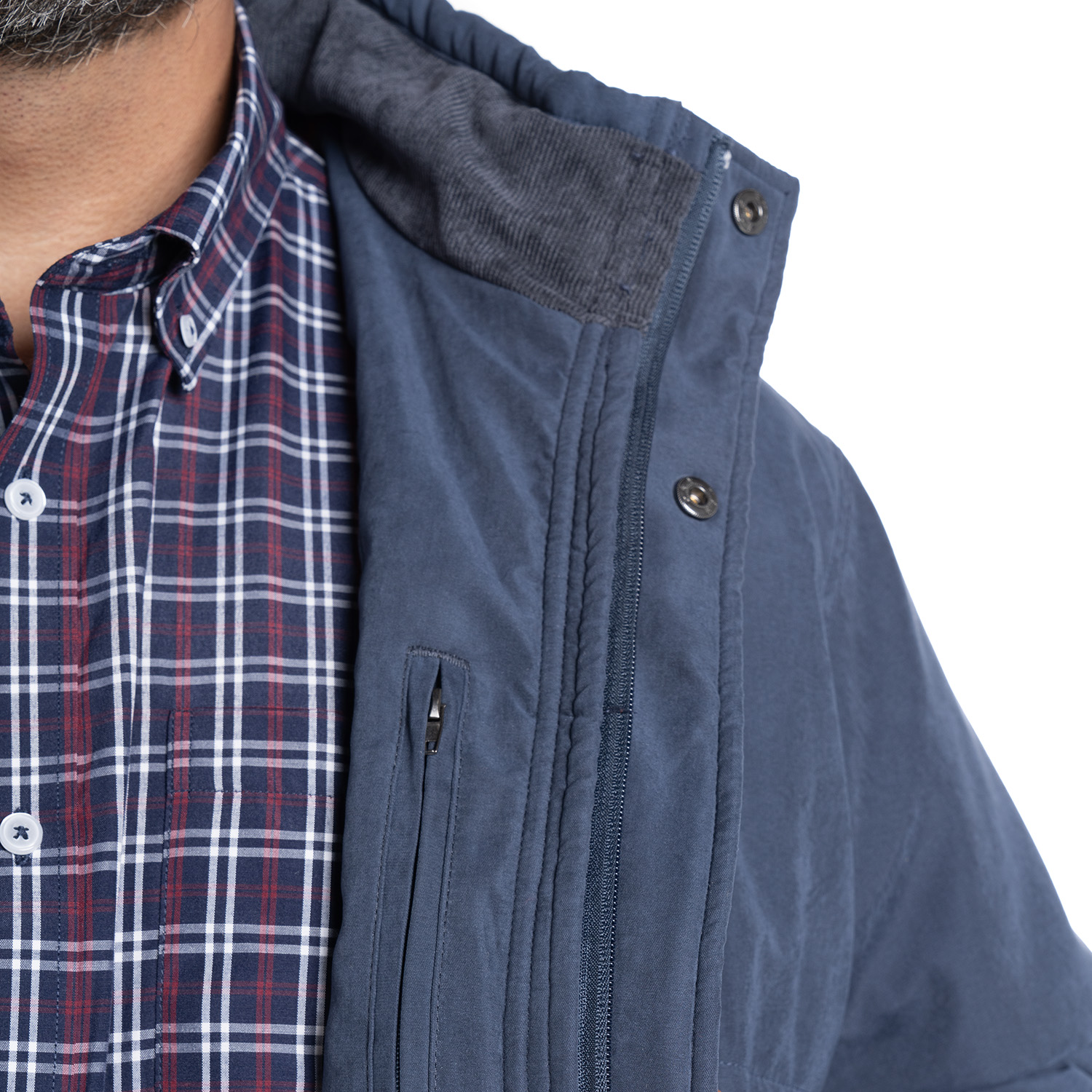 CHAQUETA MICROFIBRA | AZUL MARINO - 3