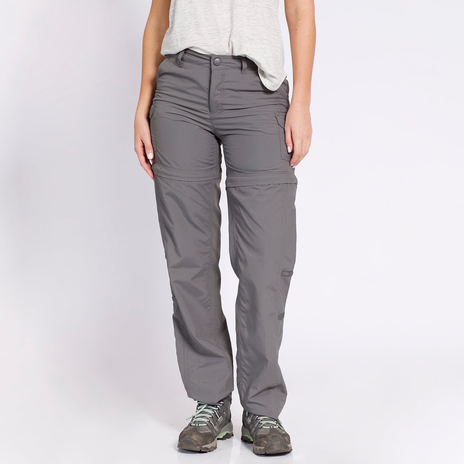 PANTALÓN DESMONTABLE MUJER GRIS OSCURO - 1
