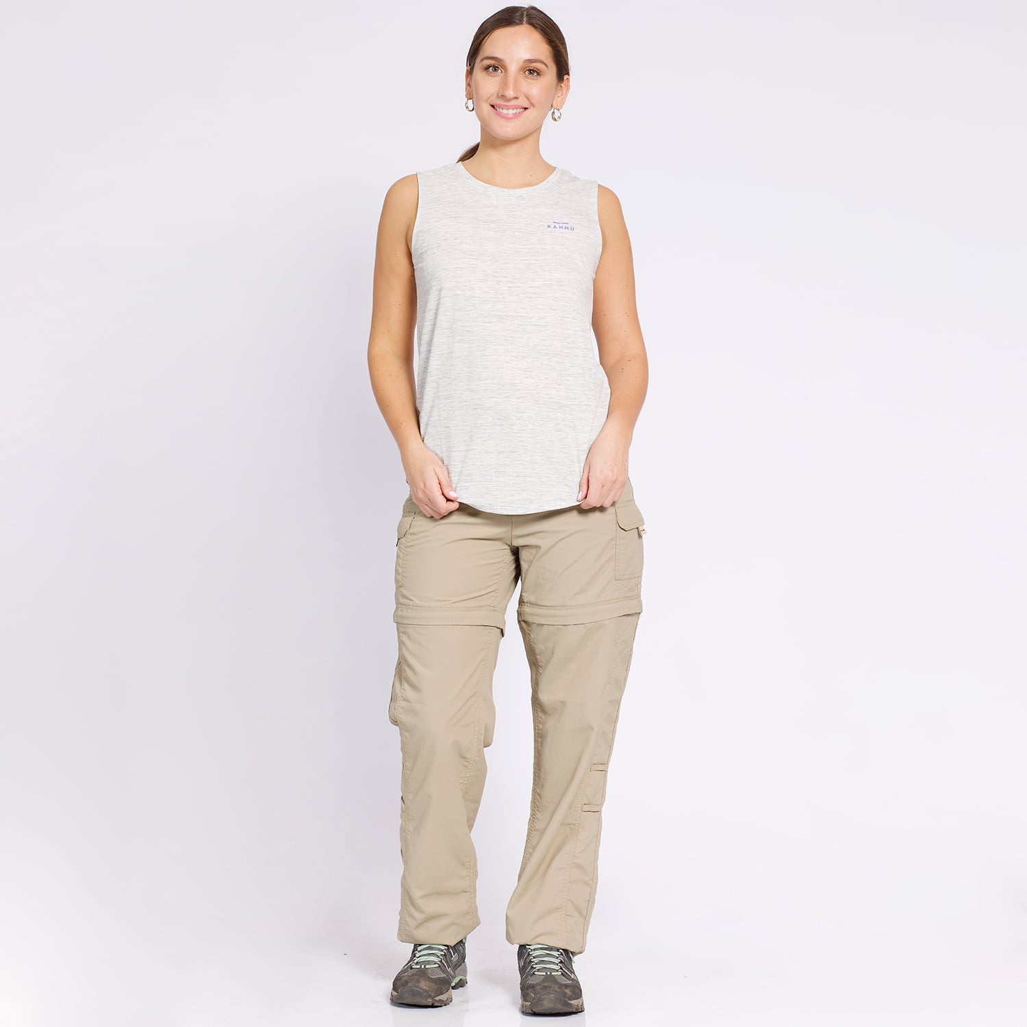 PANTALÓN DESMONTABLE MUJER BEIGE - 3