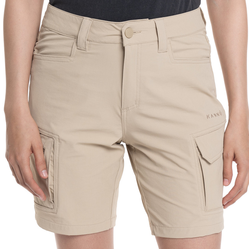 BERMUDAS MUJER MULTIBOLSILLO MAUCO | BEIGE - 1