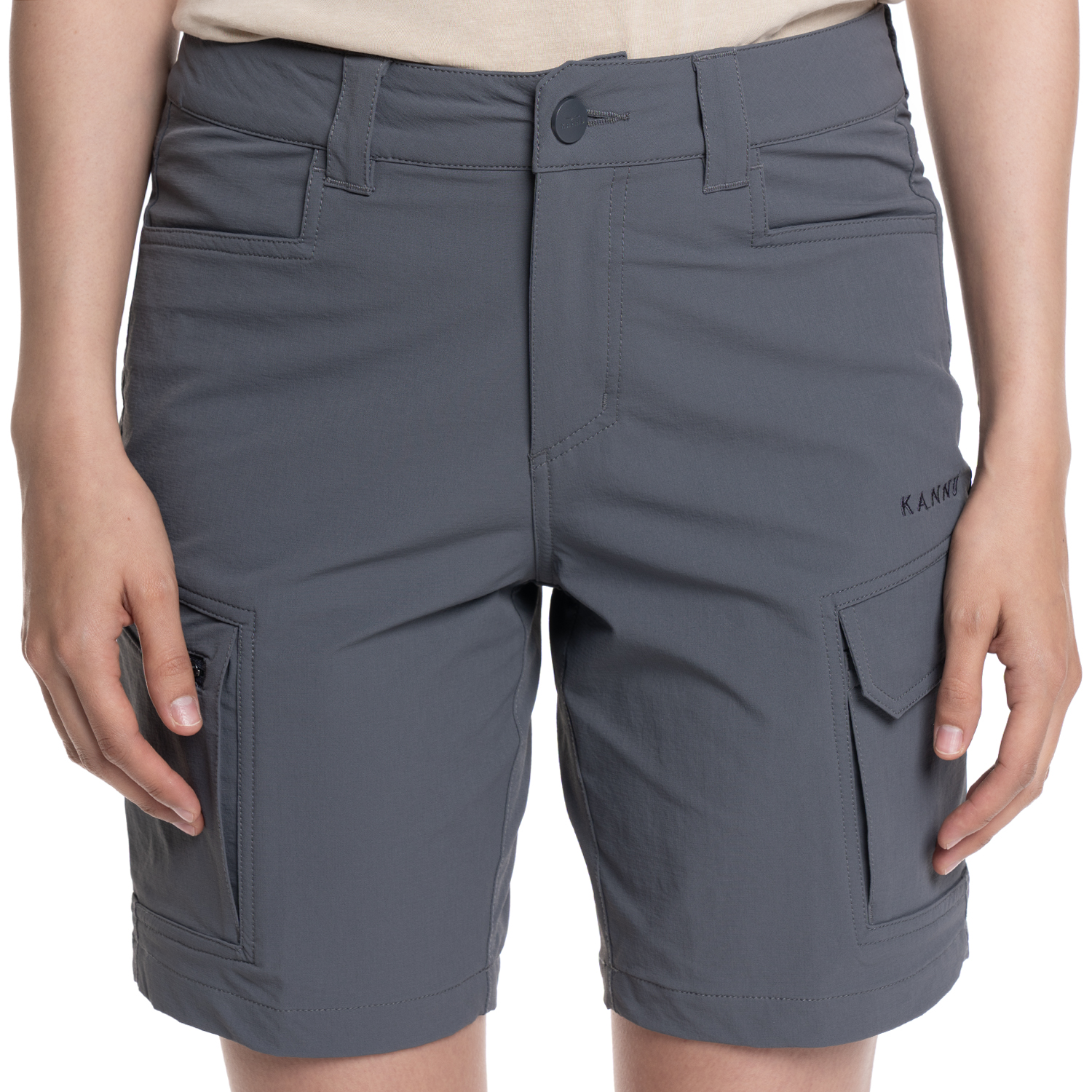 BERMUDAS MUJER MULTIBOLSILLO MAUCO | GRIS OSCURO - 1
