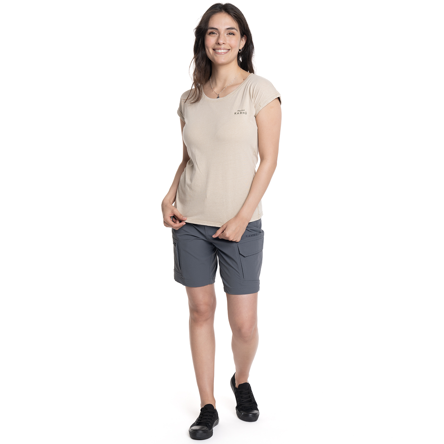 BERMUDAS MUJER MULTIBOLSILLO MAUCO | GRIS OSCURO - 4