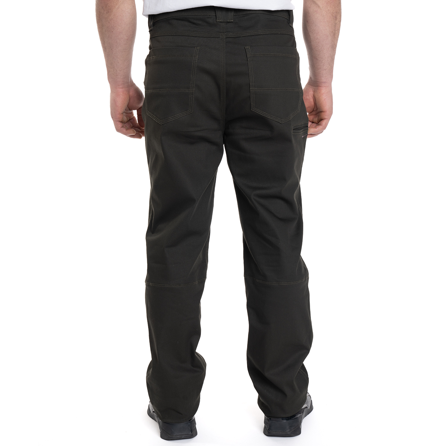 PANTALON HOMBRE OUTDOOR CON CINTURON CALAFATE | VERDE OSCURO - 1