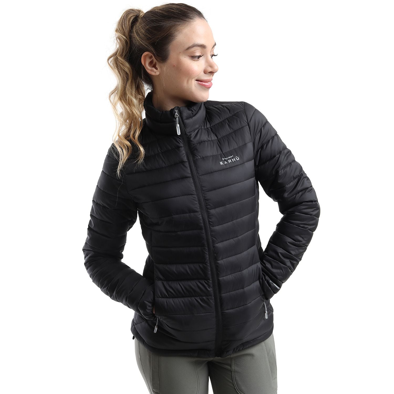 PARKA MUJER ACOLCHADA RAHUE | NEGRO - 1