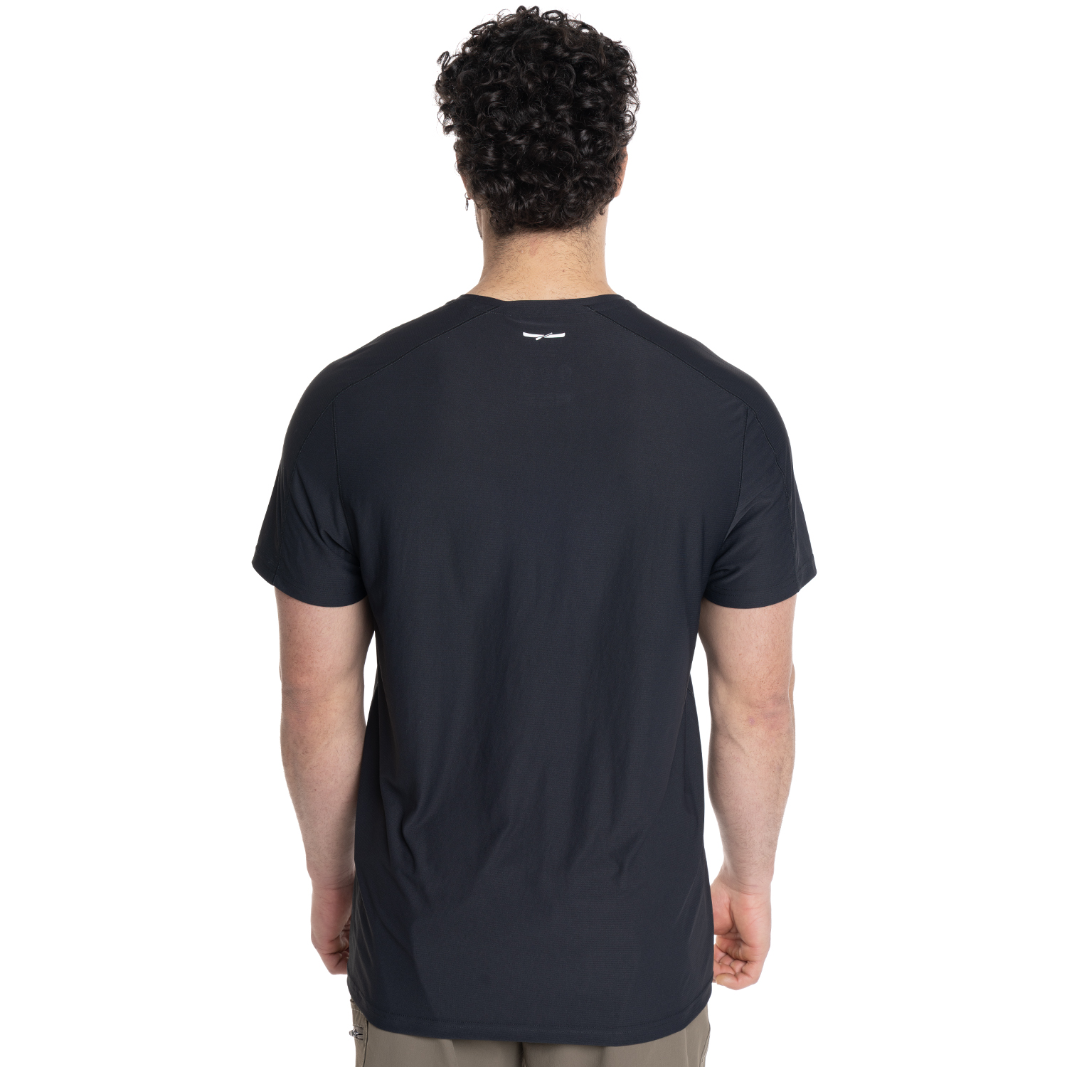 POLERA HOMBRE MANGA CORTA MINI LOGO ALGODON ORGANICO MODA | BLANCO - 5