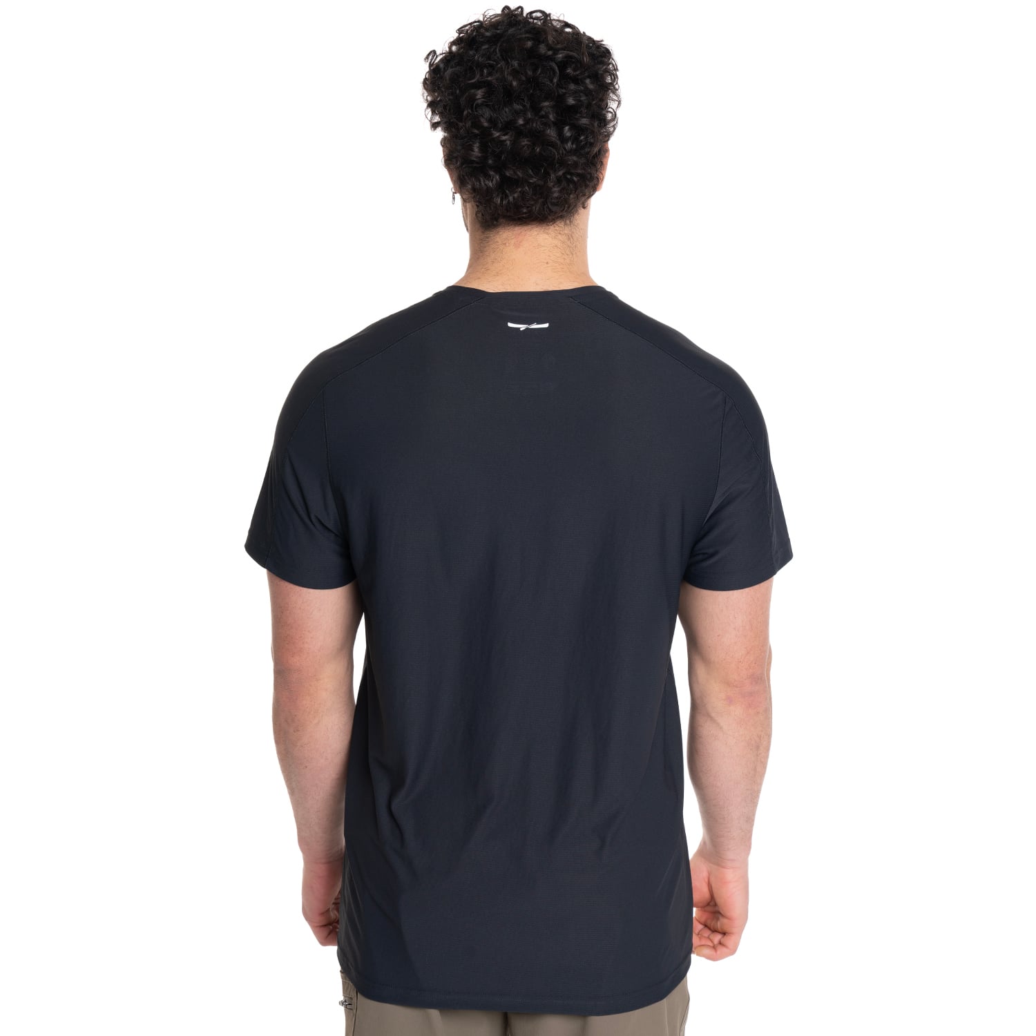 POLERA HOMBRE MANGA CORTA MINI LOGO ALGODON ORGANICO MODA | AZUL - 5