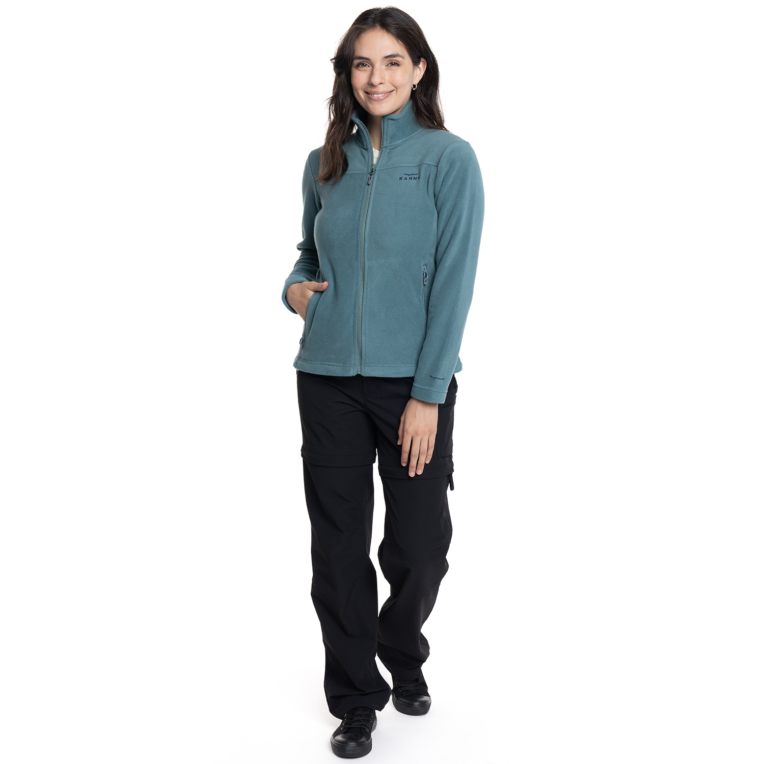 POLAR MUJER FLEECE TORRES DEL PAINE | VERDE PETROLEO - 4