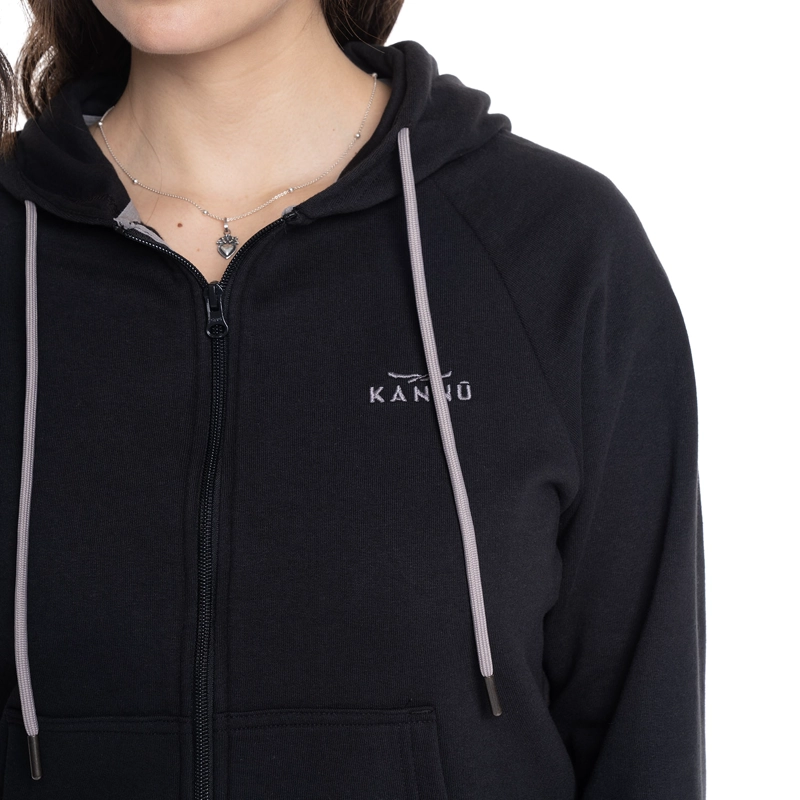 POLERON MUJER FULL ZIPPER COIGUE | NEGRO - 3
