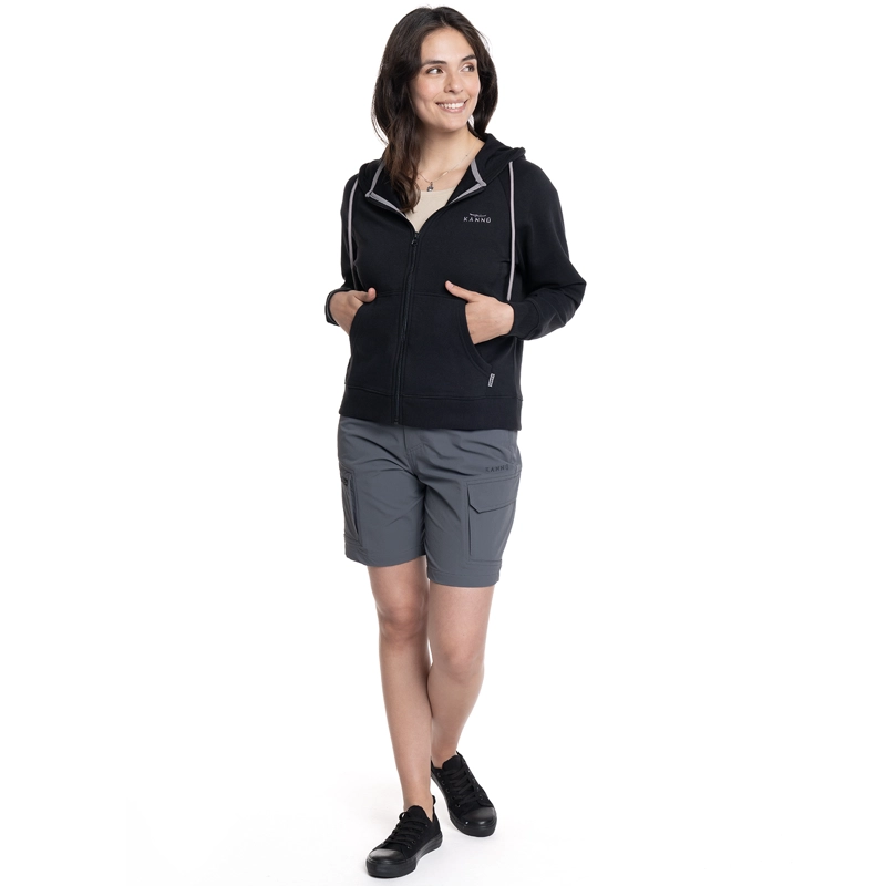 POLERON MUJER FULL ZIPPER COIGUE | NEGRO - 4