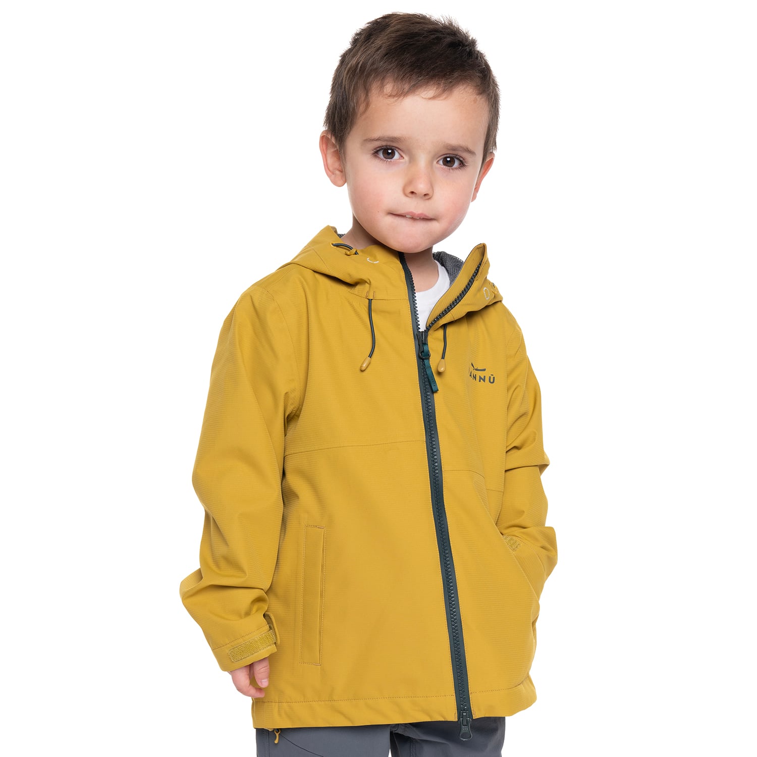 PARKA NIÑO IMPERMEABLE IMPEX PRO 10K MAIHUE | MOSTAZA - 1