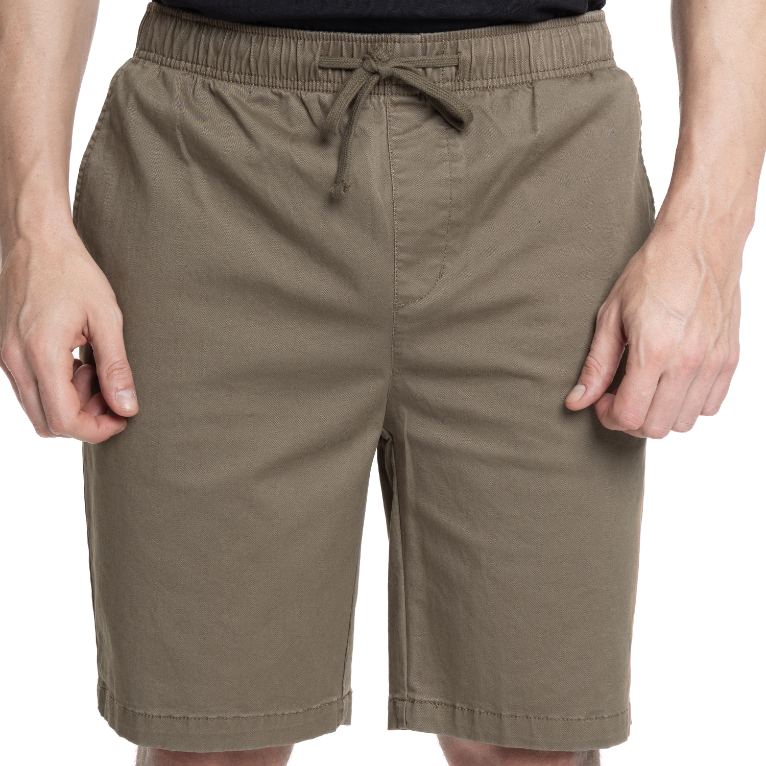 BERMUDA HOMBRE JOGGER PRETINA ELASTICADA BOLSILLO TRASERO | CANELA - 1