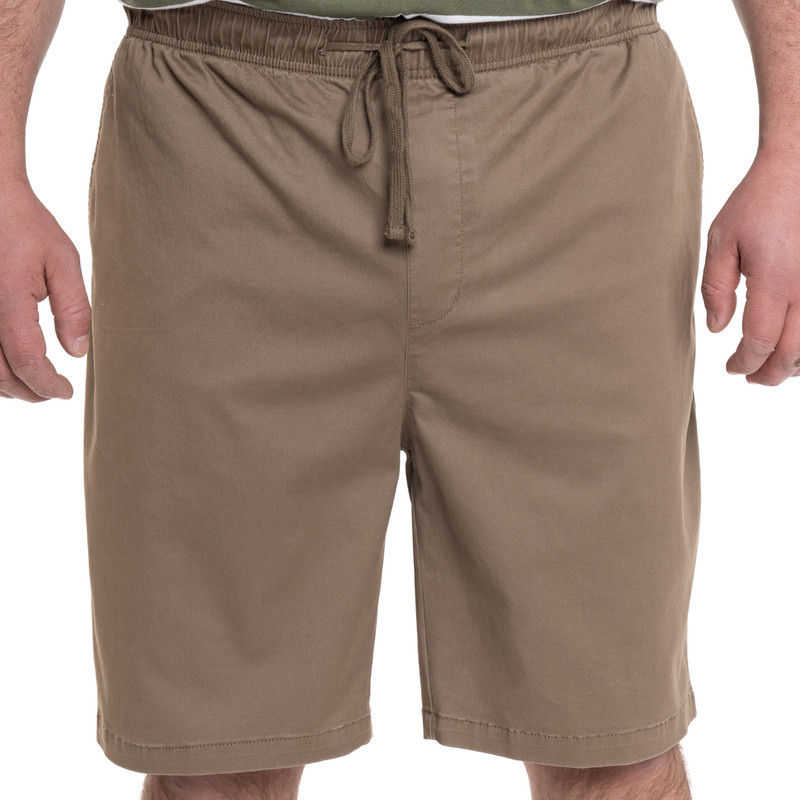 BERMUDA HOMBRE JOGGER PRETINA ELASTICADA BOLSILLO TRASERO | CANELA - 5