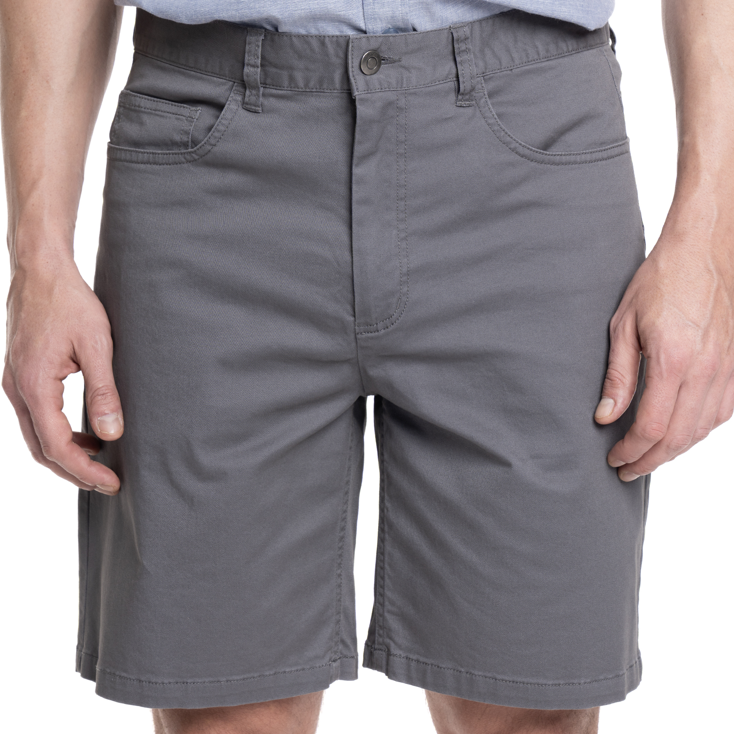 BERMUDA HOMBRE 5 BOLSILLOS ALGODON BCI REGULAR FIT | GRIS OSCURO - 1