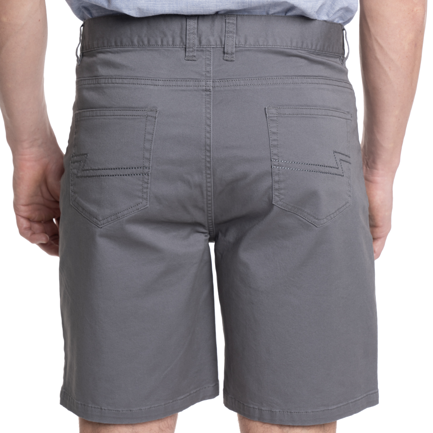 BERMUDA HOMBRE 5 BOLSILLOS ALGODON BCI REGULAR FIT | GRIS OSCURO - 2