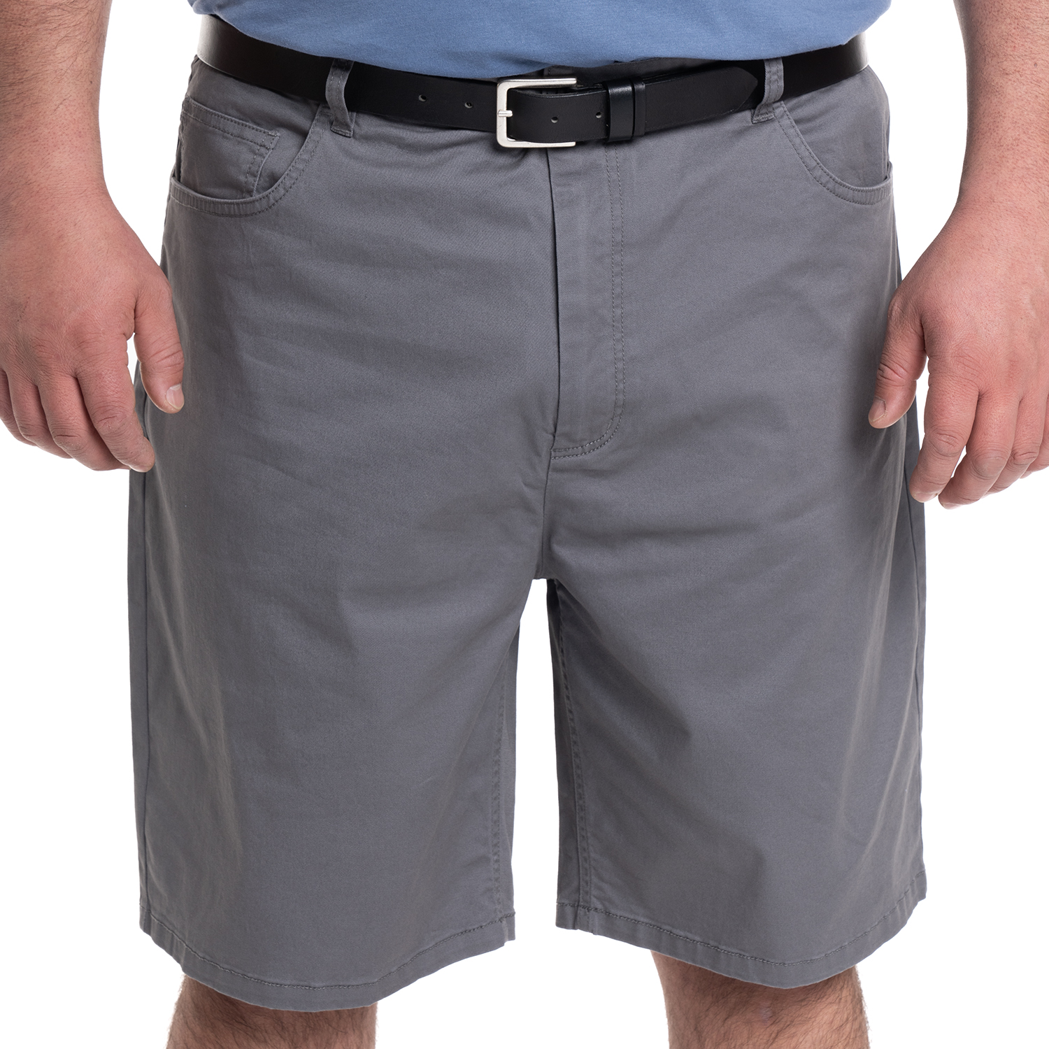 BERMUDA HOMBRE 5 BOLSILLOS ALGODON BCI REGULAR FIT | GRIS OSCURO - 5