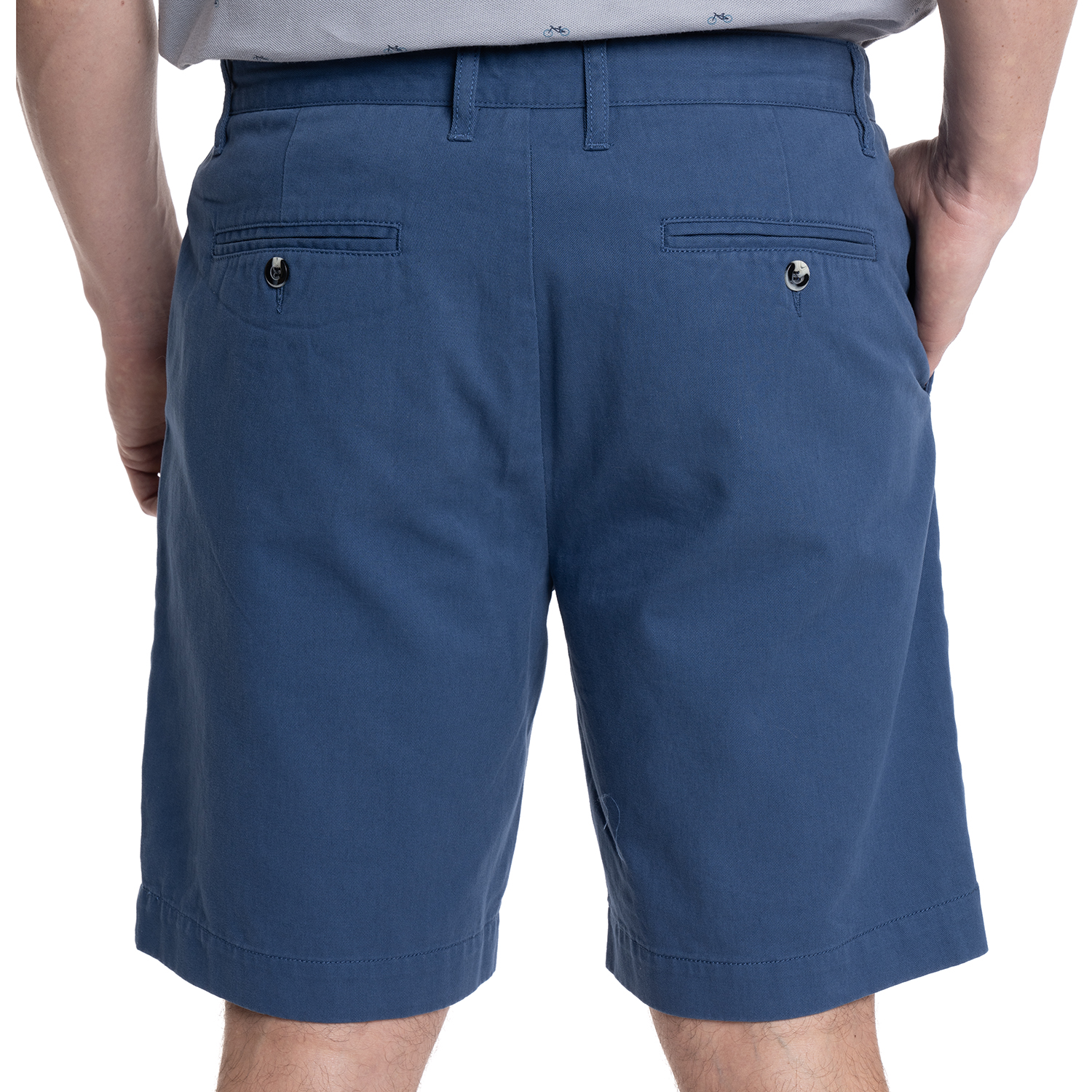 BERMUDA HOMBRE FRENTE PLANO BOLSILLO TRASERO | CELESTE - 2