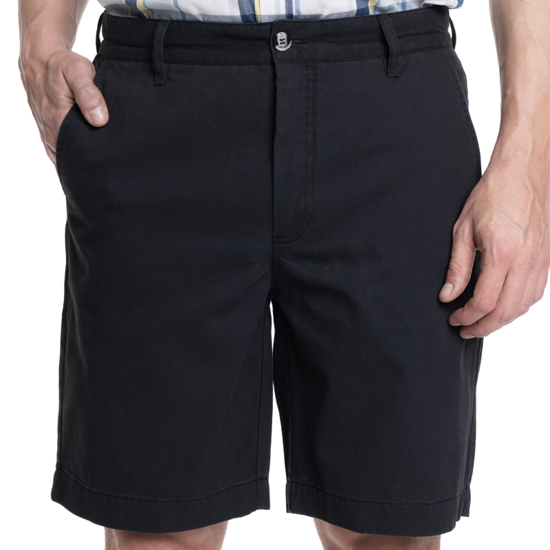 BERMUDA HOMBRE FRENTE PLANO BOLSILLO TRASERO | NEGRO - 1