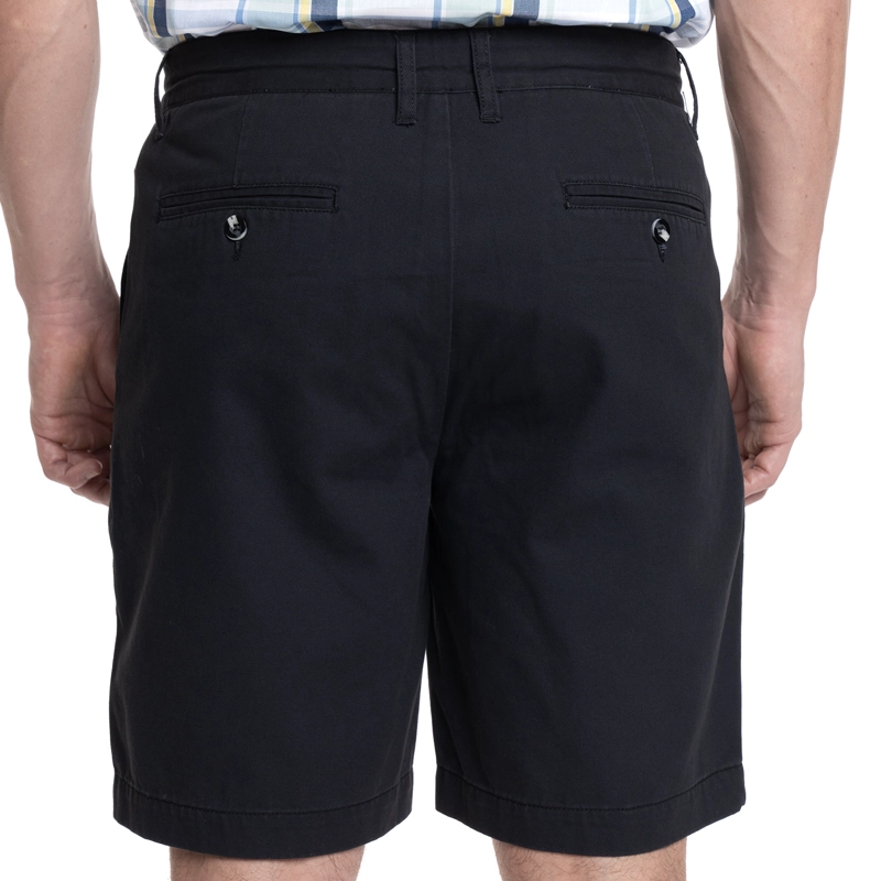 BERMUDA HOMBRE FRENTE PLANO BOLSILLO TRASERO | NEGRO - 2