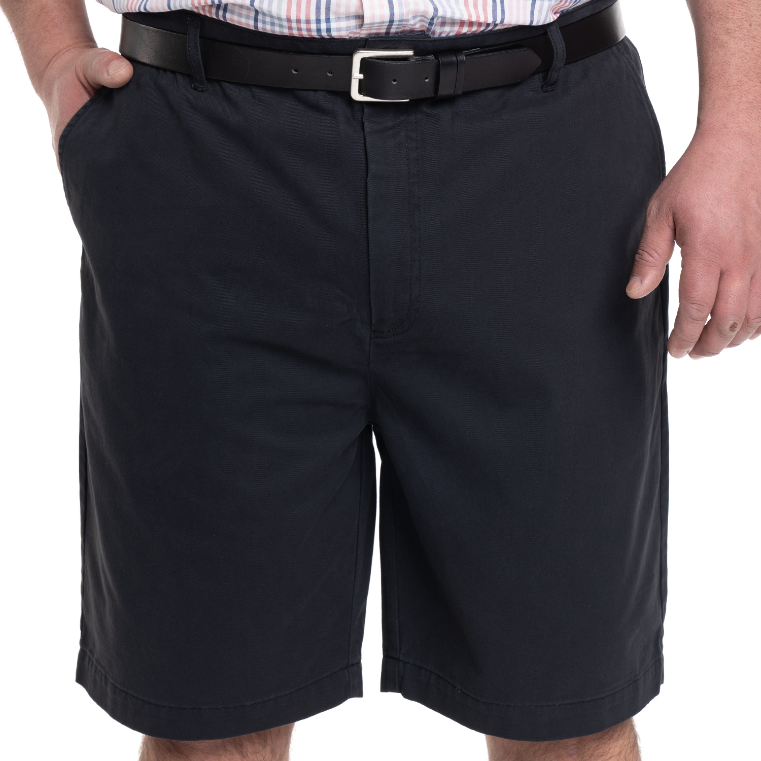 BERMUDA HOMBRE FRENTE PLANO BOLSILLO TRASERO | NEGRO - 5