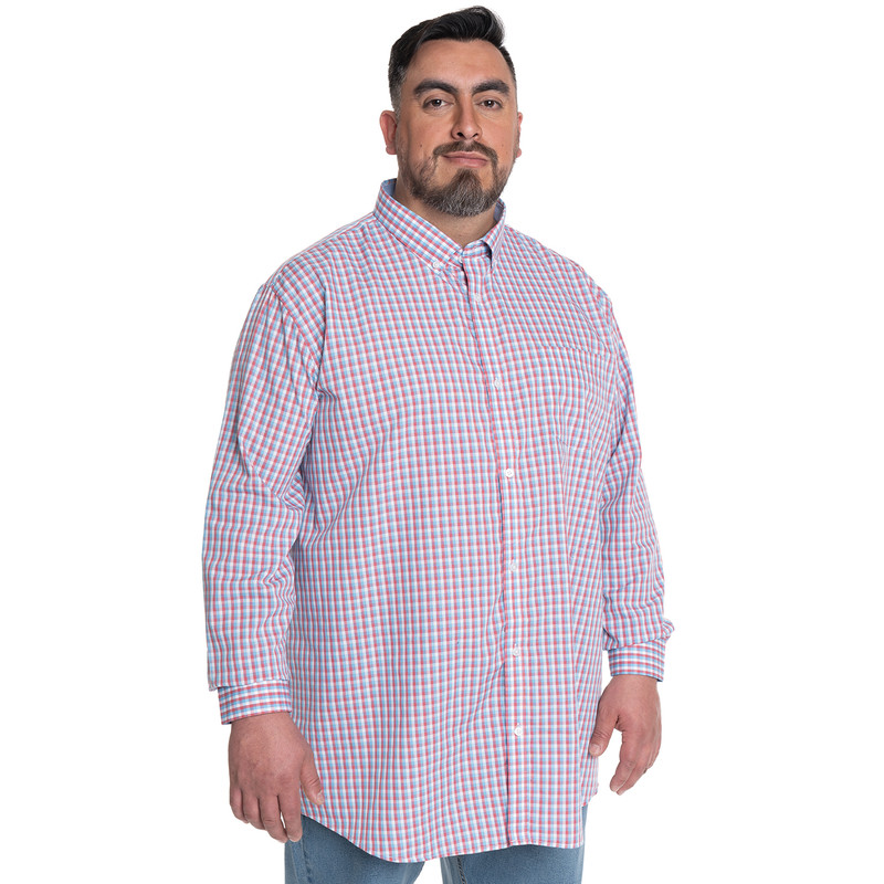 CAMISA HOMBRE CUADROS CUELLO INGLE S FANTASIA PREMIUM | CAFE - 1