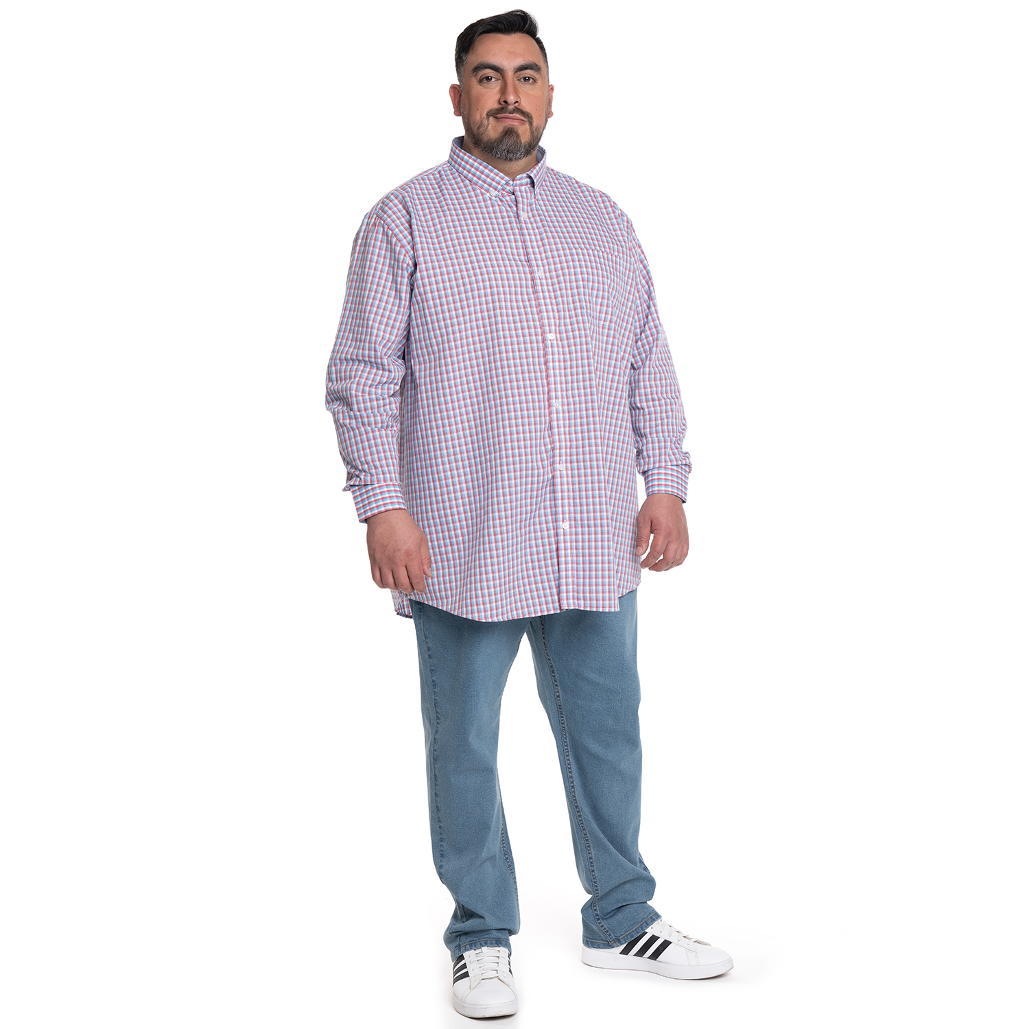 CAMISA HOMBRE CUADROS CUELLO INGLE S FANTASIA PREMIUM | CAFE - 4