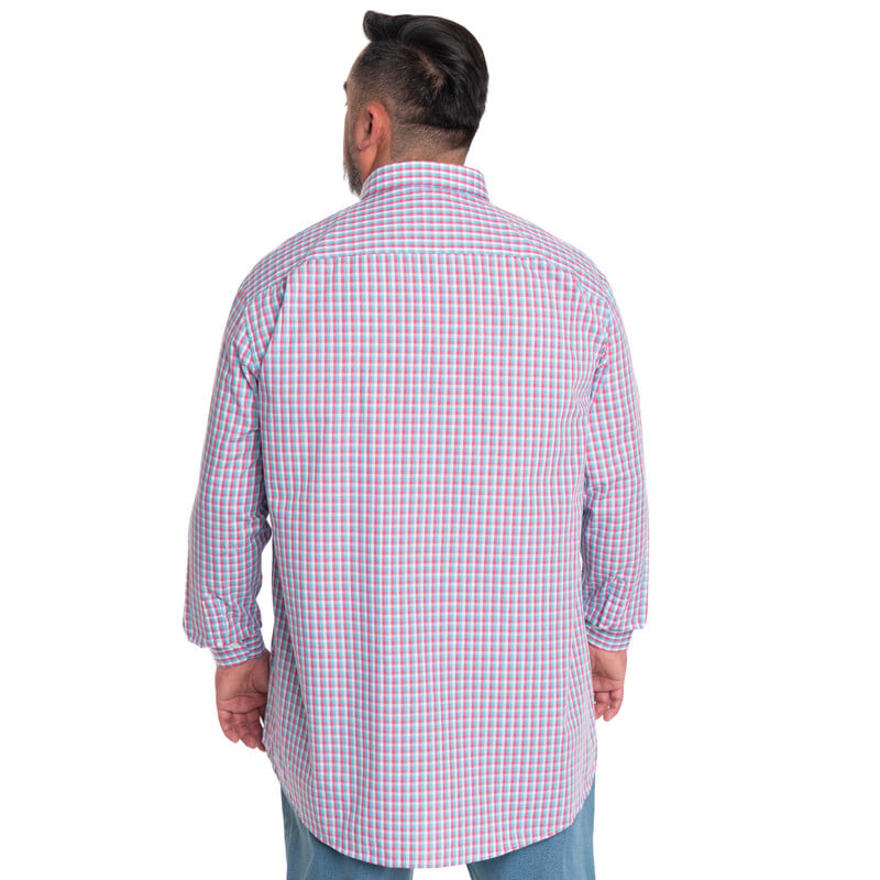 CAMISA HOMBRE CUADROS CUELLO INGLE S FANTASIA PREMIUM | GRIS - 2