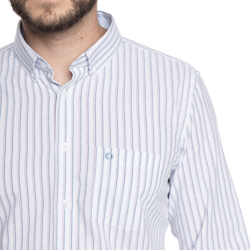 CAMISA HOMBRE CASUAL MANGA LARGA OXFORD LONDRES | ROSADO - 3