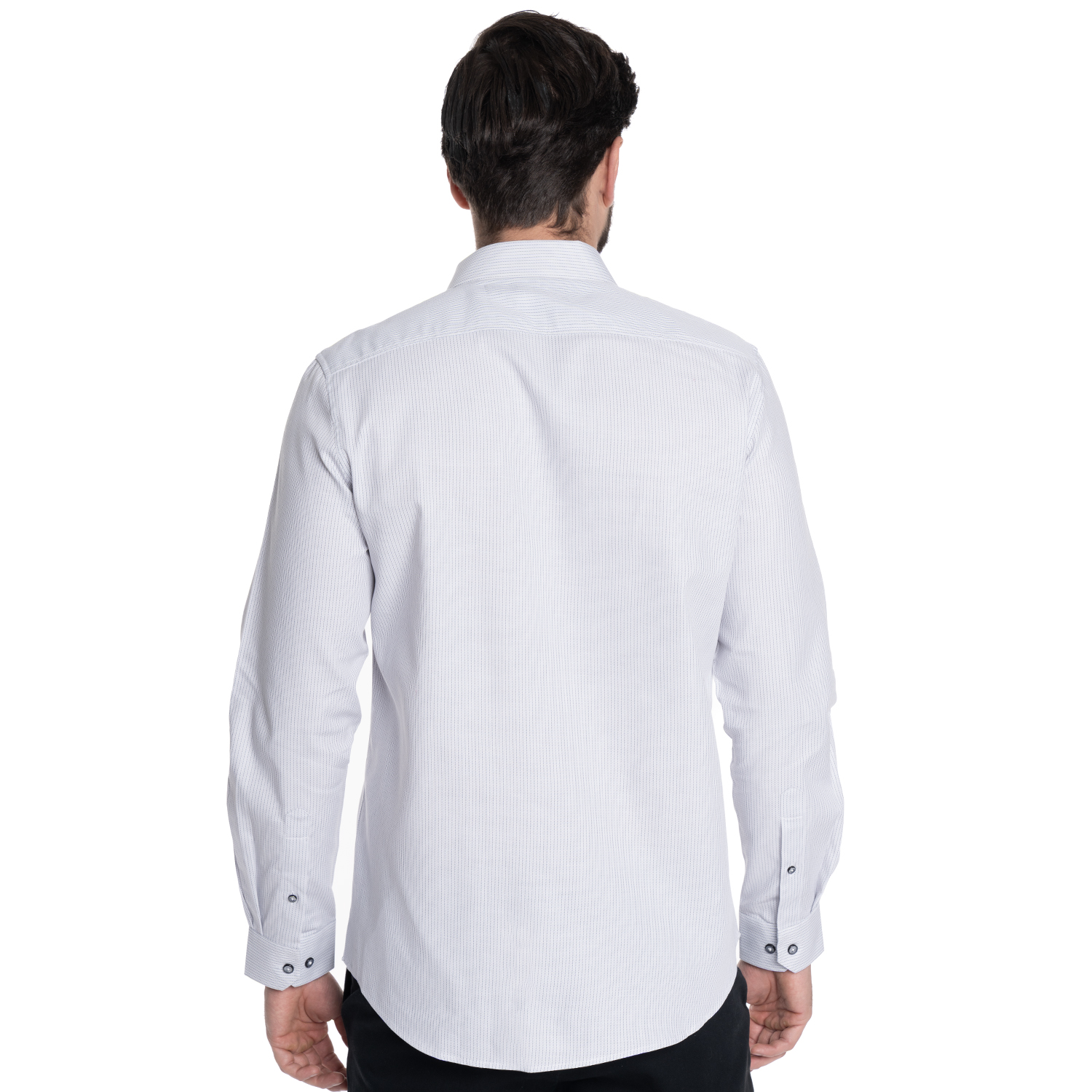 CAMISA HOMBRE CASUAL MANGA LARGA TEXTURADA GRANADA | BLANCO - 3