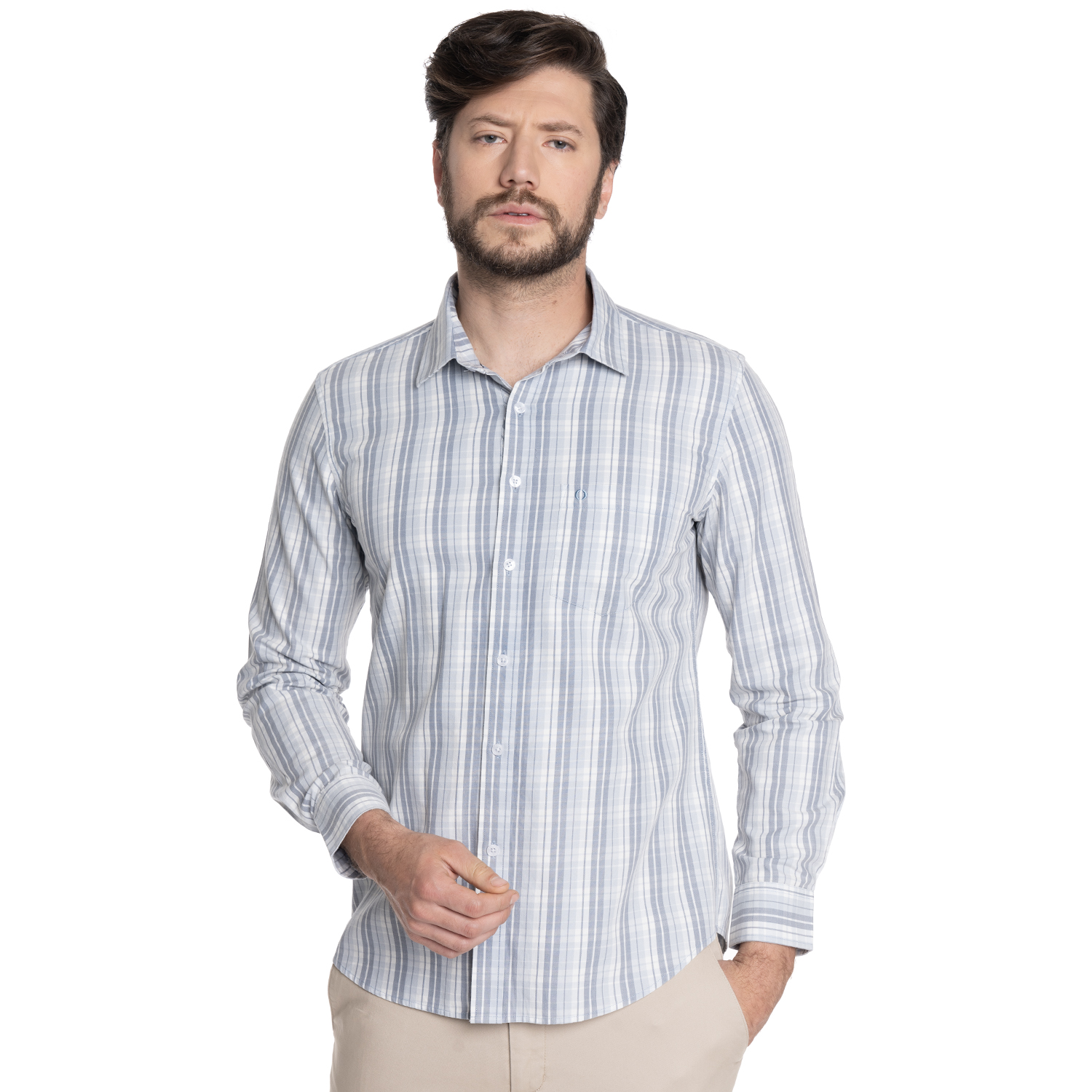 CAMISA HOMBRE CASUAL MANGA LARGA TREVIRA ESCOCESA OVIEDO | VERDE - 5