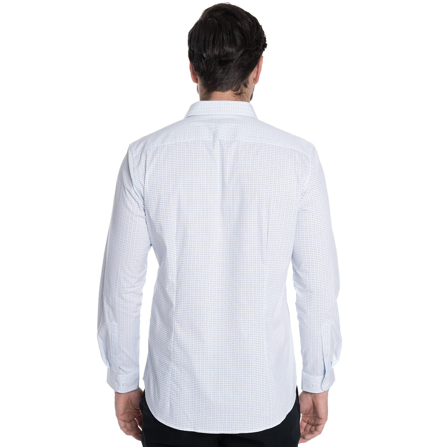 CAMISA HOMBRE CASUAL MANGA LARGA TREVIRA ESTAMPADA SEVILLA | CELESTE - 2