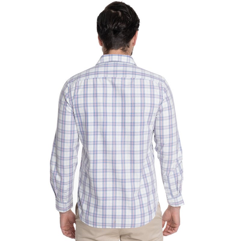 CAMISA HOMBRE CASUAL MANGA LARGA TREVIRA ESCOCESA OVIEDO | AZUL - 2