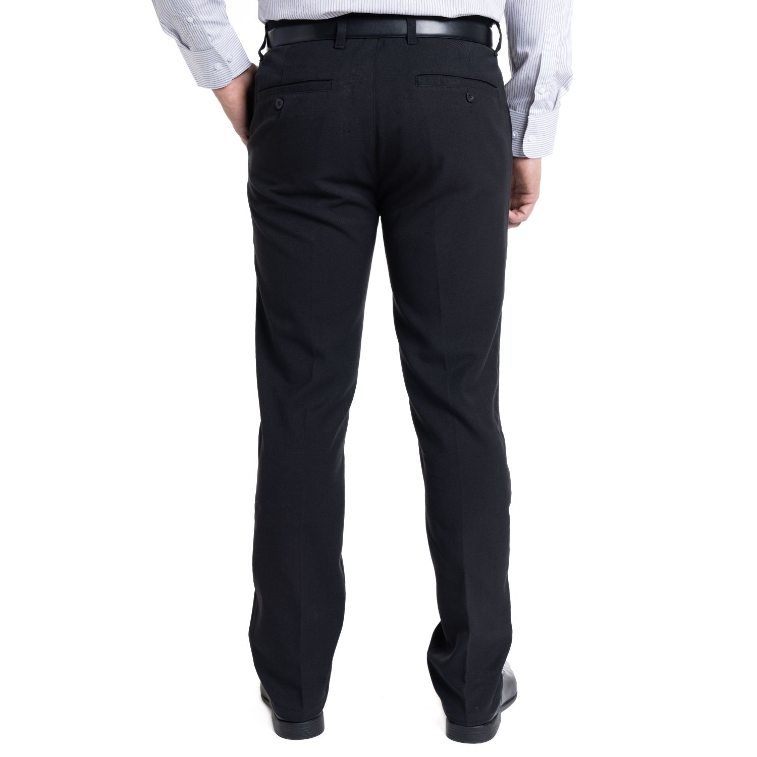 PANTALON HOMBRE CASIMIR FRENTE PLANO | NEGRO - 2