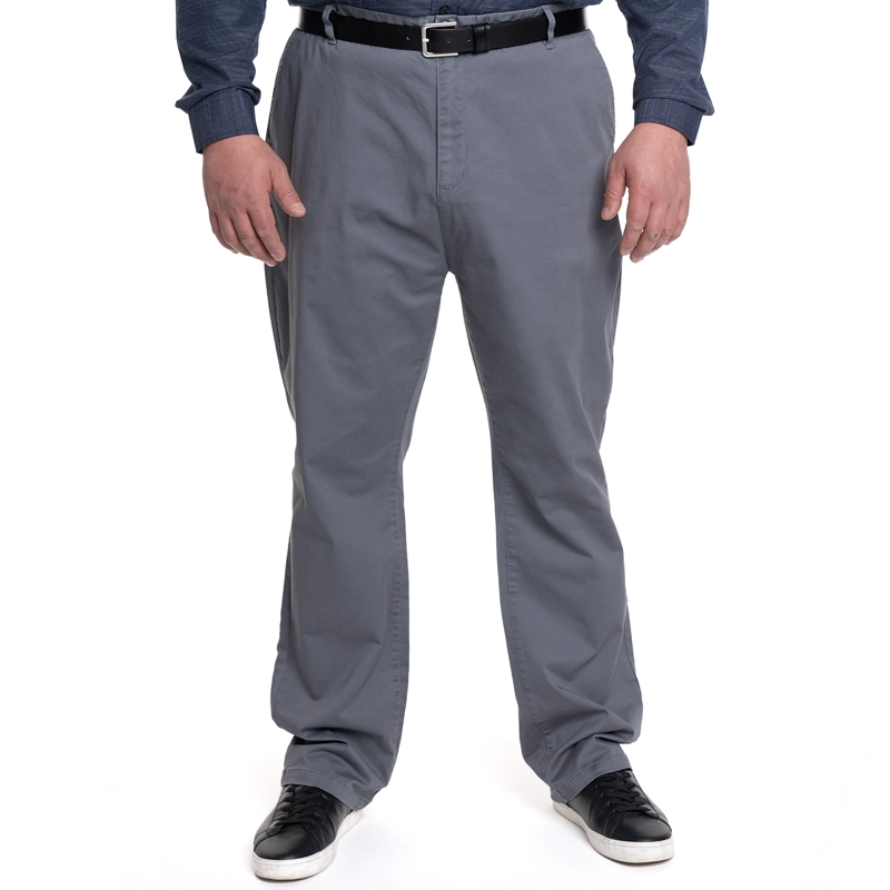PANTALON HOMBRE FRENTE PLANO SPANDEX REGULAR FIT | GRIS - 5