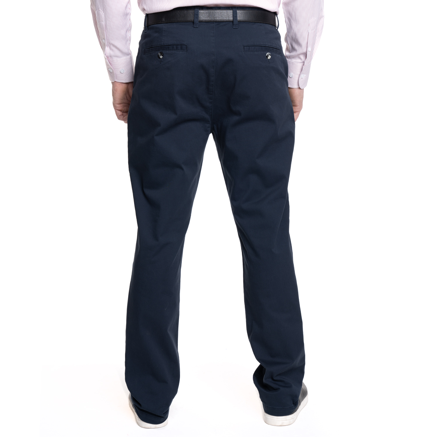 PANTALON HOMBRE FRENTE PLANO SPANDEX REGULAR FIT | AZUL MARINO - 2