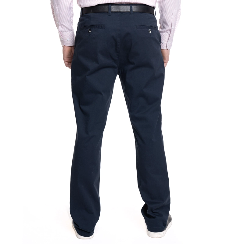 PANTALON HOMBRE FRENTE PLANO SPANDEX REGULAR FIT | AZUL MARINO - 2