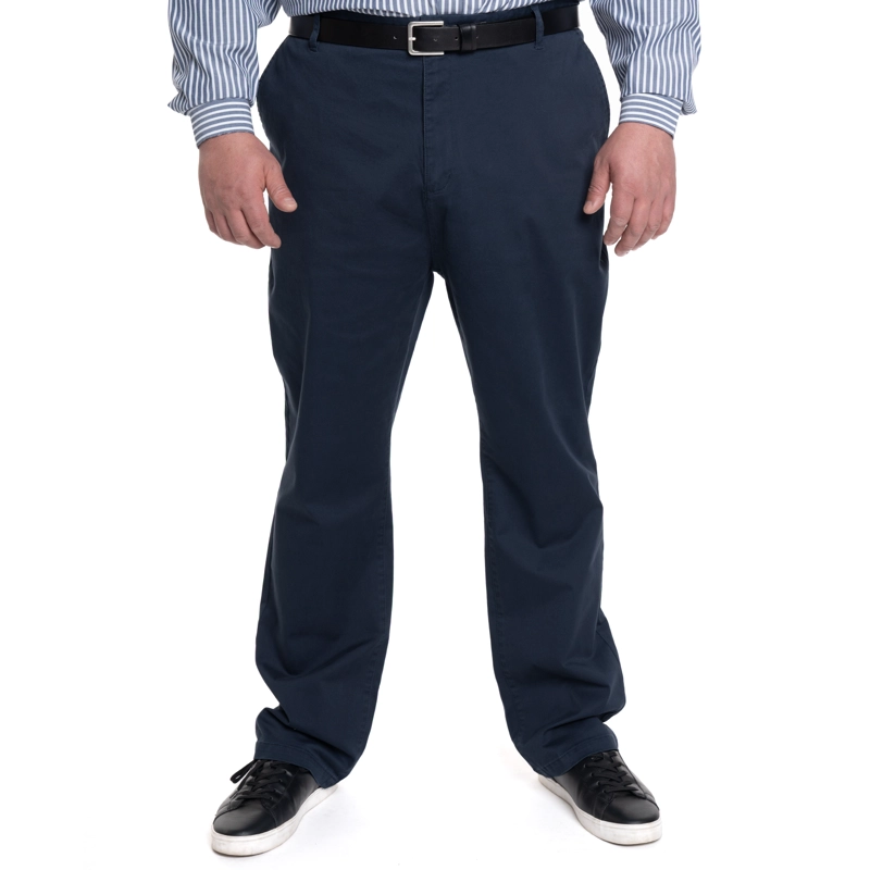 PANTALON HOMBRE FRENTE PLANO SPANDEX REGULAR FIT | AZUL MARINO - 5