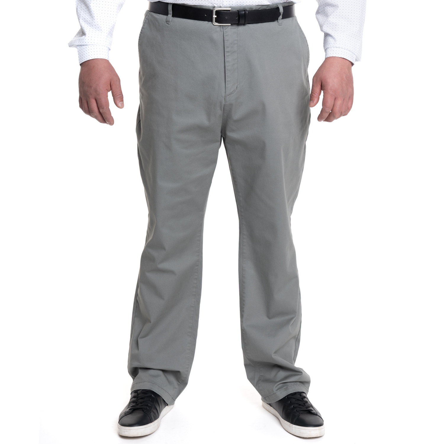 PANTALON HOMBRE FRENTE PLANO SPANDEX REGULAR FIT | OLIVA - 5