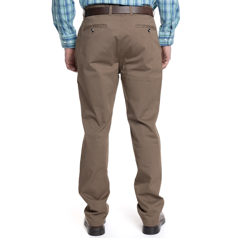 PANTALON HOMBRE FRENTE PLANO SPANDEX REGULAR FIT | BEIGE - 2