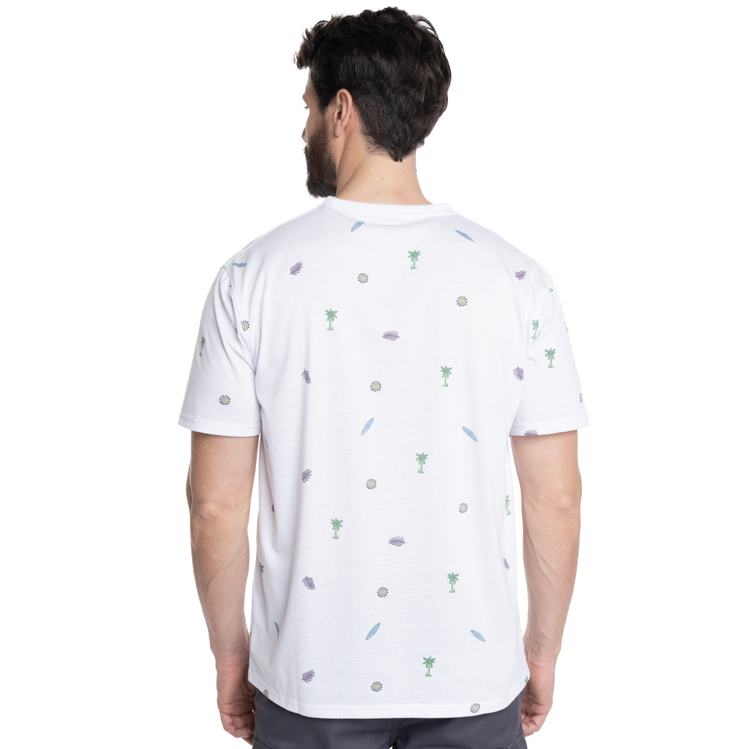 POLERA HOMBRE FULL PRINT CUELLO REDONDO | BLANCO - 2
