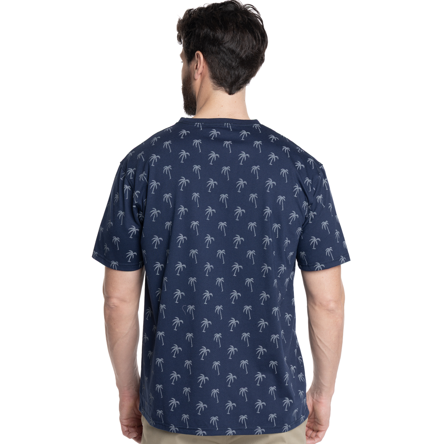 POLERA HOMBRE FULL PRINT CUELLO REDONDO | AZUL MARINO - 2