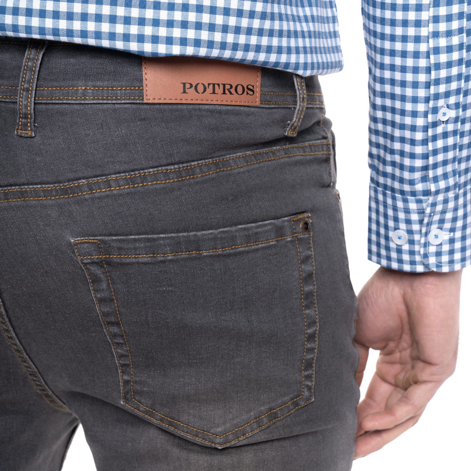 JEANS HOMBRE SLIM FIT MONACO | GRIS OSCURO - 3