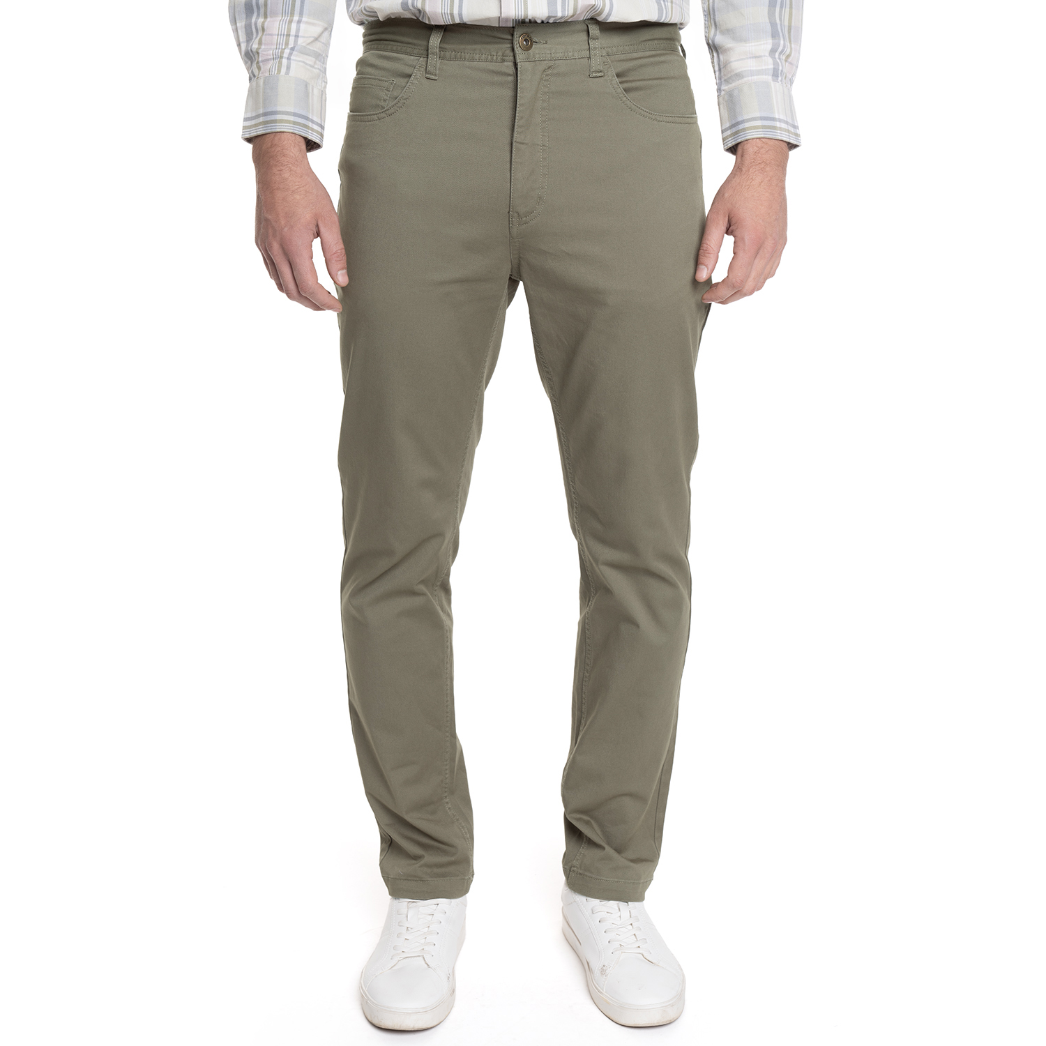 PANTALON HOMBRE SLIM FIT 5 BOLSILLOS ATENAS | VERDE OSCURO - 1