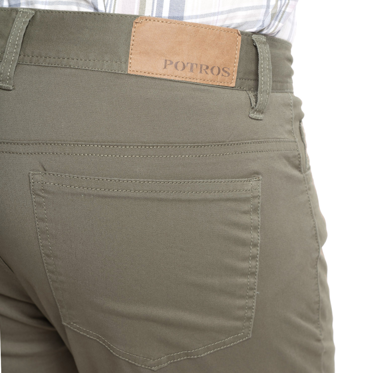 PANTALON HOMBRE SLIM FIT 5 BOLSILLOS ATENAS | VERDE OSCURO - 3