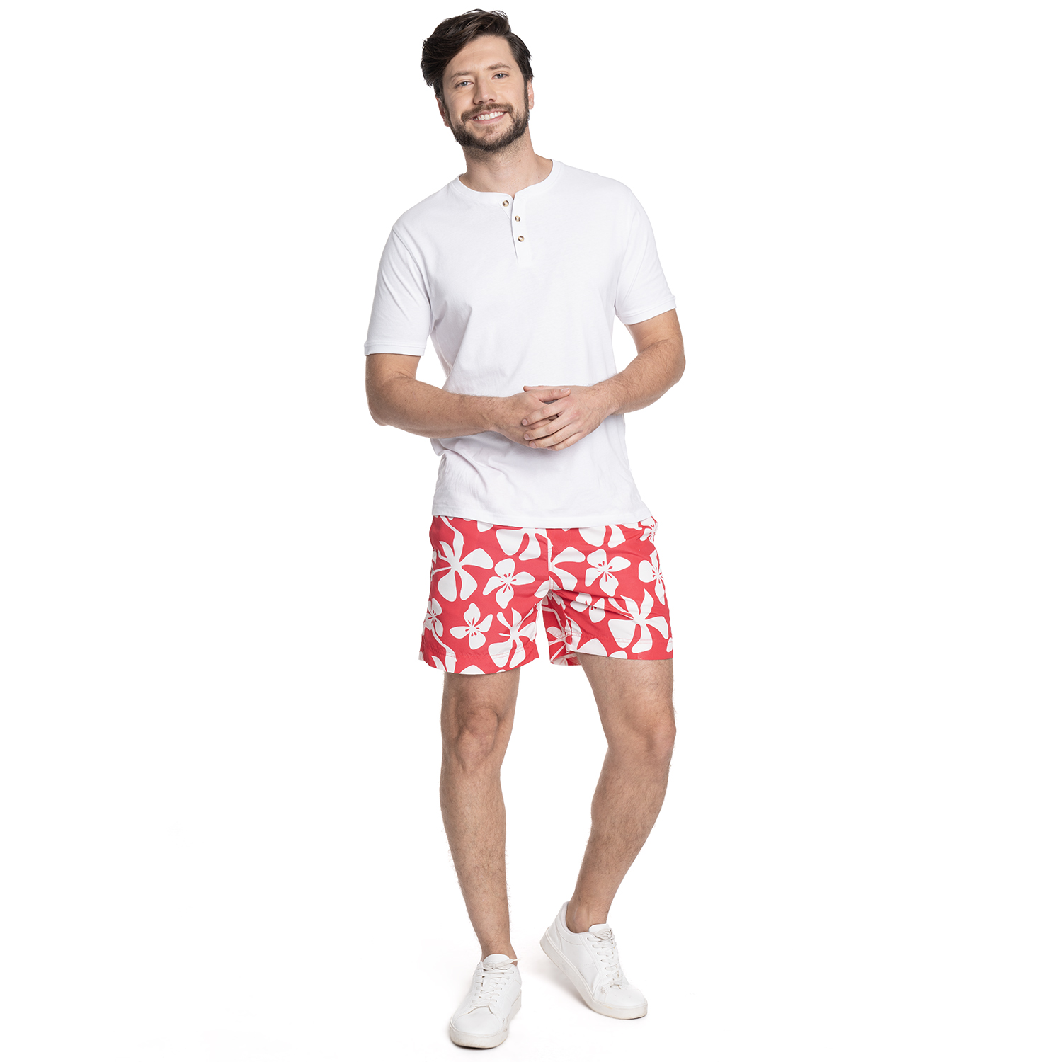 TRAJE DE BAÑO HOMBRE ESTAMPADO IBIZA | FUCSIA - 4