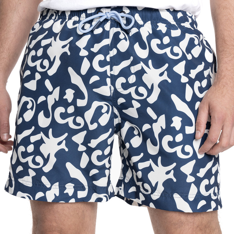 TRAJE DE BAÑO HOMBRE ESTAMPADO IBIZA | AZUL - 1
