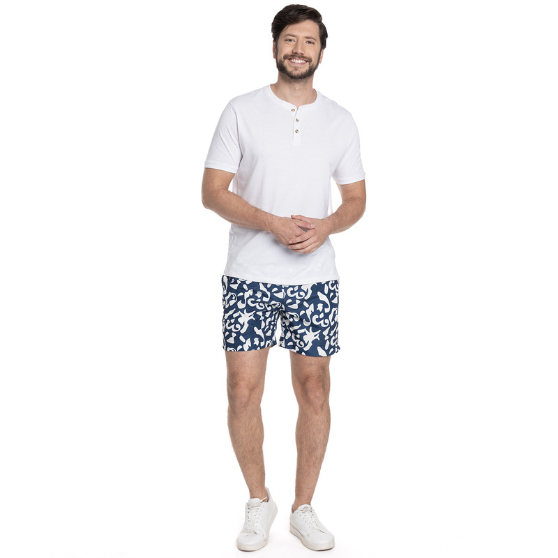 TRAJE DE BAÑO HOMBRE ESTAMPADO IBIZA | AZUL - 4