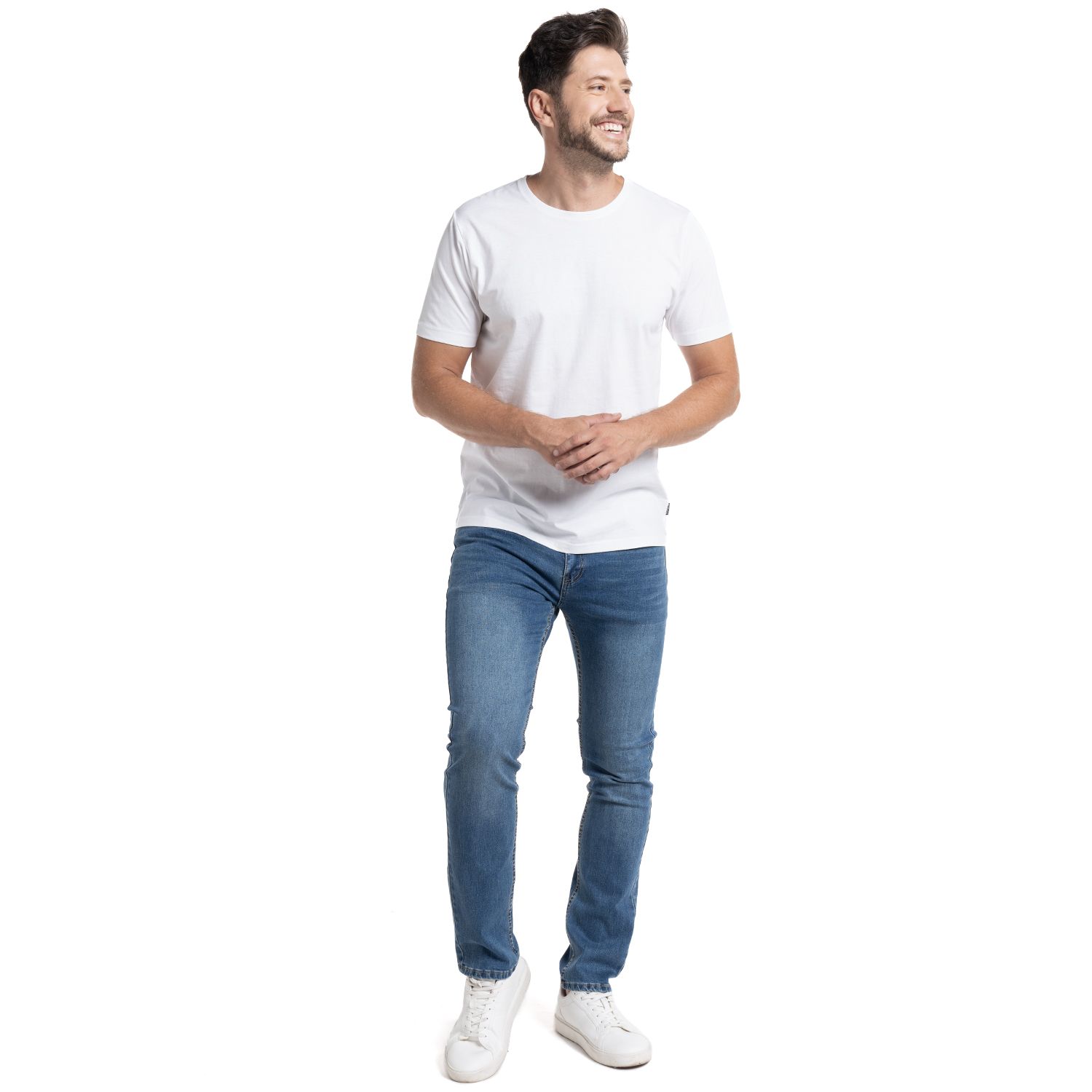 POLERA HOMBRE MANGA CORTA ROUND NECK VALENCIA | VERDE MUSGO - 3